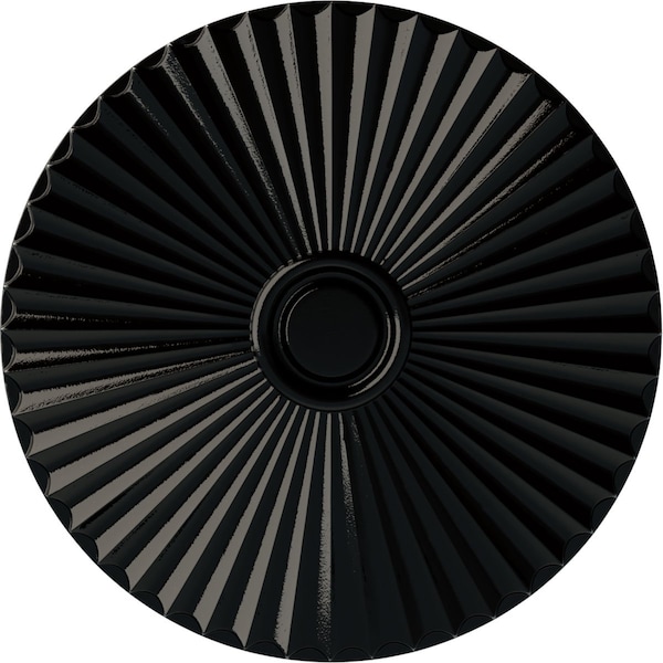 Ekena Millwork Shakuras Ceiling Medallion (For Canopies up to 5 1/2"), Hand-Painted Black Pearl, 29 1/2"OD x 2"P CM30SHBPS - main